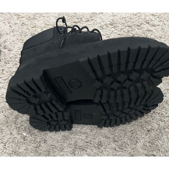 Timberland 6" Premium Waterproof Boots Black Nubuck Size 5 M/M Juniors 012907 - Picture 6 of 11